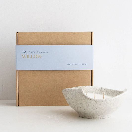 A&C & Author Ceramics Candle - Willow